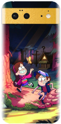 Husa din silicon compatibila cu Google Pixel 6 - model Gravity Falls 