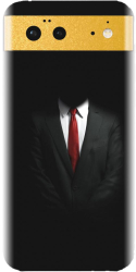 Husa din silicon compatibila cu Google Pixel 6 - model Mystery Man In Suit 