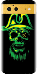 Husa din silicon compatibila cu Google Pixel 6 - model Pirate Skull 