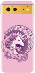 Husa din silicon compatibila cu Google Pixel 6 - model Purple Unicorn 