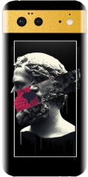 Husa din silicon compatibila cu Google Pixel 6 - model Smoking Sculpture 