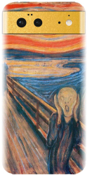 Husa din silicon compatibila cu Google Pixel 6 - model The Scream 