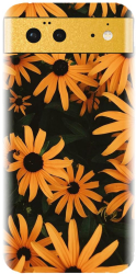 Husa din silicon compatibila cu Google Pixel 6 - model Yellow Flowers 