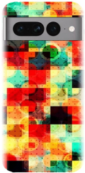 Husa din silicon compatibila cu Google Pixel 7 Pro - model Colorful Abstract 