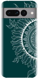 Husa din silicon compatibila cu Google Pixel 7 Pro - model Green Mandala