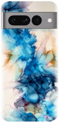 Husa din silicon compatibila cu Google Pixel 7 Pro - model Ink Flowers 