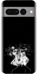 Husa din silicon compatibila cu Google Pixel 7 Pro - model Line Art Dreamer 