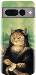 Husa din silicon compatibila cu Google Pixel 7 Pro - model Meowna Lisa 