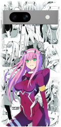 Husa din silicon compatibila cu Google Pixel 7a - model Anime Zero Two 