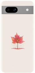 Husa din silicon compatibila cu Google Pixel 7a - model Autumn Tree Leaf 