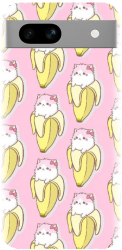 Husa din silicon compatibila cu Google Pixel 7a - model Banana Cats 