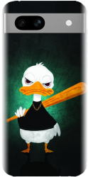 Husa din silicon compatibila cu Google Pixel 7a - model Duck With A Bat 
