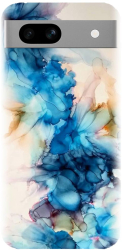Husa din silicon compatibila cu Google Pixel 7a - model Ink Flowers 