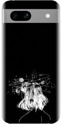 Husa din silicon compatibila cu Google Pixel 7a - model Line Art Dreamer 