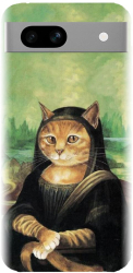 Husa din silicon compatibila cu Google Pixel 7a - model Meowna Lisa 