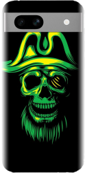 Husa din silicon compatibila cu Google Pixel 7a - model Pirate Skull 