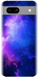 Husa din silicon compatibila cu Google Pixel 7a - model Purple Space Nebula