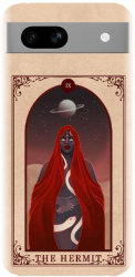 Husa din silicon compatibila cu Google Pixel 7a - model Tarot The Hermit 