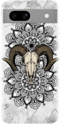 Husa din silicon compatibila cu Google Pixel 7a - model Tatoo Art Goat 