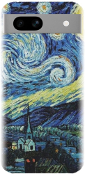 Husa din silicon compatibila cu Google Pixel 7a - model The Starry Night 