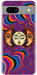 Husa din silicon compatibila cu Google Pixel 7a - model Trippy Sun 