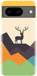 Husa din silicon compatibila cu Google Pixel 8 - model Abstract Deer 