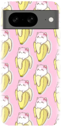 Husa din silicon compatibila cu Google Pixel 8 - model Banana Cats 