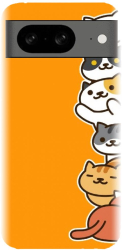 Husa din silicon compatibila cu Google Pixel 8 - model Cat Tower 