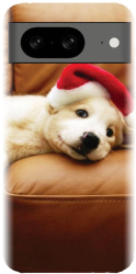 Husa din silicon compatibila cu Google Pixel 8 - model Christmas Puppy
