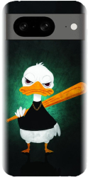 Husa din silicon compatibila cu Google Pixel 8 - model Duck With A Bat 