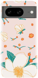 Husa din silicon compatibila cu Google Pixel 8 - model Floral 