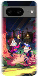 Husa din silicon compatibila cu Google Pixel 8 - model Gravity Falls 