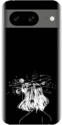 Husa din silicon compatibila cu Google Pixel 8 - model Line Art Dreamer 
