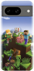 Husa din silicon compatibila cu Google Pixel 8 - model MInecfraft 2