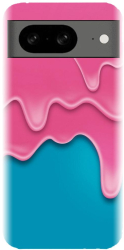 Husa din silicon compatibila cu Google Pixel 8 - model Pink Liquid Dripping 