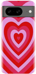 Husa din silicon compatibila cu Google Pixel 8 - model PPG Heart Tunnel 