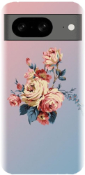 Husa din silicon compatibila cu Google Pixel 8 - model Roses 