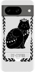 Husa din silicon compatibila cu Google Pixel 8 - model Tarot The Emperor 