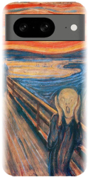 Husa din silicon compatibila cu Google Pixel 8 - model The Scream 