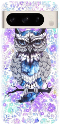 Husa din silicon compatibila cu Google Pixel 8 Pro - model Abstract Owl 