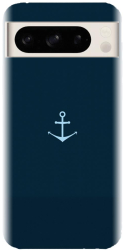 Husa din silicon compatibila cu Google Pixel 8 Pro - model Blue Navy Anchor Illustration 