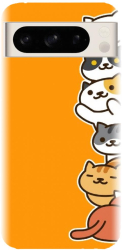 Husa din silicon compatibila cu Google Pixel 8 Pro - model Cat Tower 