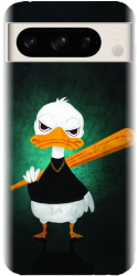 Husa din silicon compatibila cu Google Pixel 8 Pro - model Duck With A Bat 