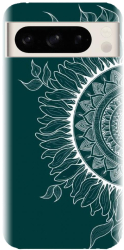 Husa din silicon compatibila cu Google Pixel 8 Pro - model Green Mandala 