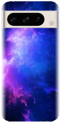 Husa din silicon compatibila cu Google Pixel 8 Pro - model Purple Space Nebula 