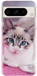 Husa din silicon compatibila cu Google Pixel 8 Pro - model Siamese Kitty 