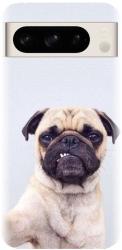 Husa din silicon compatibila cu Google Pixel 8 Pro - model Simple Pug Selfie 