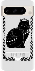 Husa din silicon compatibila cu Google Pixel 8 Pro - model Tarot The Emperor 