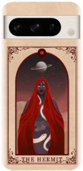 Husa din silicon compatibila cu Google Pixel 8 Pro - model Tarot The Hermit 