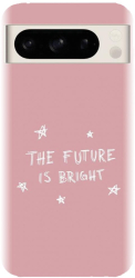 Husa din silicon compatibila cu Google Pixel 8 Pro - model The Future Is Bright 